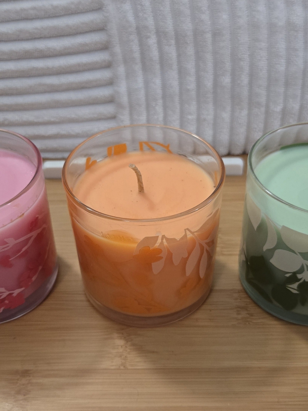 PartyLite Tokyo Candle Set - Cherry Blossom, Green Tea, Temple Incense NIB